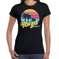 Ibiza zomer t-shirt / shirt Ibiza party zwart voor dames