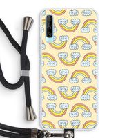 Regenboog: Huawei P Smart Pro Transparant Hoesje met koord