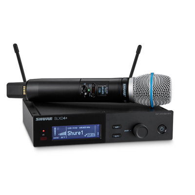 Shure SLXD24+E/B87A Draadloze Beta87A microfoon set