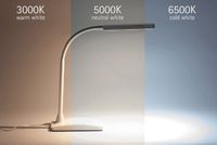 MAUL bureaulamp LED Pearly op voet, color vario, dimbaar wit - thumbnail