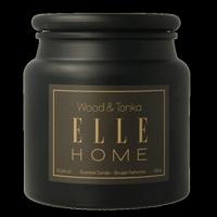 Elle Home Wood en tonka candle jar 350 Gram