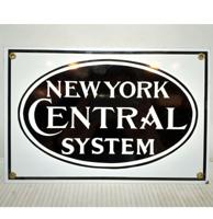 New York Central System Emaille Bord Groot