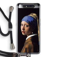 The Pearl Earring: Samsung Galaxy A80 Transparant Hoesje met koord
