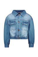Like Flo zomer spijkerjasje meisjes - denim blauw - Dina