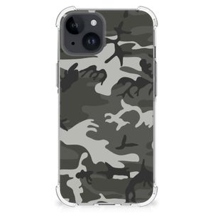 iPhone 15 Doorzichtige Silicone Hoesje Army Light