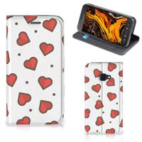 Samsung Galaxy Xcover 4s | Hoesje met Magneet | Hearts