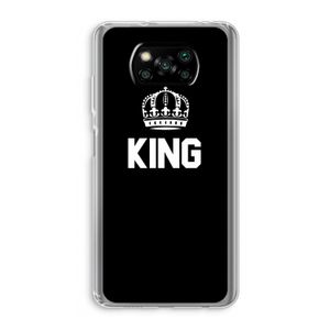King zwart: Xiaomi Poco X3 NFC Transparant Hoesje