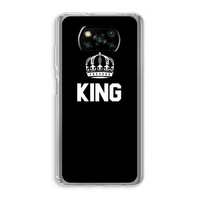 King zwart: Xiaomi Poco X3 NFC Transparant Hoesje