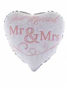Folieballon Huwelijk Mr & Mrs 46cm