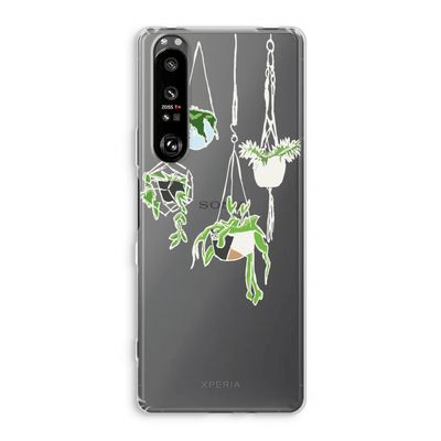 Hang In There: Sony Xperia 1 III Transparant Hoesje