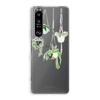 Hang In There: Sony Xperia 1 III Transparant Hoesje