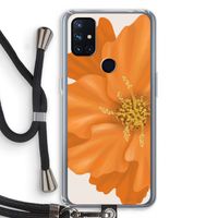 Orange Ellila flower: OnePlus Nord N10 5G Transparant Hoesje met koord