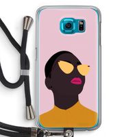 Yellow glasses: Samsung Galaxy S6 Transparant Hoesje met koord