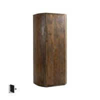 LABEL51 Bergkast Saya - Espresso - Mangohout - 160 cm - Rechts