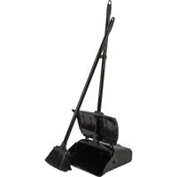 Talen Tools Luxe stoffer en blik set - steel en automatische opvangblik - zwart - 108 x 34 x 18 cm