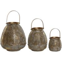 KaarshoudersHome ESPRIT Gouden Metaal 25 x 25 x 28 cm