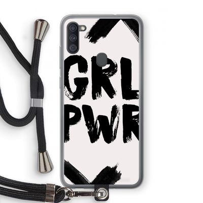 Girl Power #2: Samsung Galaxy A11 Transparant Hoesje met koord