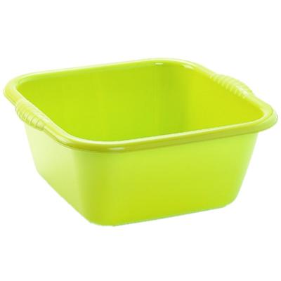 Plasticforte teiltje/afwasbak - vierkant - kunststof - 6 liter - 31 x 29 x 13 cm - Groen