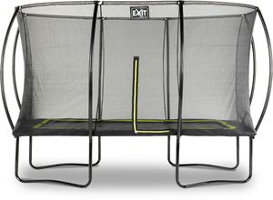 Exit Silhouette trampoline met net - 366 x 244 cm - Zwart