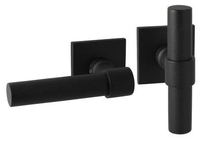 Bolt L+T op 52x52x5mm roz. met nokken zwart
