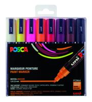 Paintmarker uni posca pc5m m 8st warme kleuren