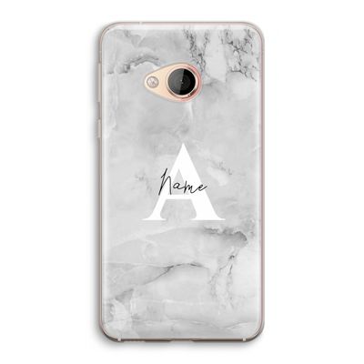 Ivory Marble: HTC U Play Transparant Hoesje