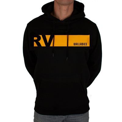 Rugby Vintage - Australië Colour Banner Hoodie - Zwart/Geel