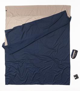 Cocoon Travelsheet Double Size 100% egyptisch Katoen - Tweepersoons Lakenzak - Khaki / Taureg