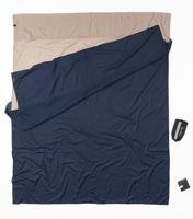 Cocoon Travelsheet Double Size 100% egyptisch Katoen - Tweepersoons Lakenzak - Khaki / Taureg