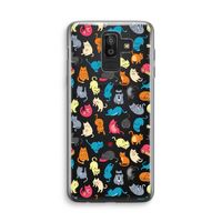 Kleurrijke katten: Samsung Galaxy J8 (2018) Transparant Hoesje