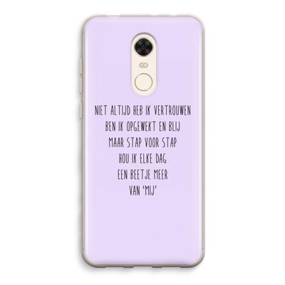 Zelfvertrouwen: Xiaomi Redmi 5 Transparant Hoesje