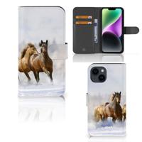 iPhone 15 | Telefoonhoesje | Met pasjeshouder | Paarden