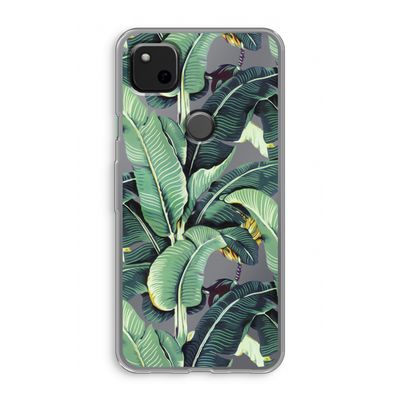 Bananenbladeren: Google Pixel 4a Transparant Hoesje
