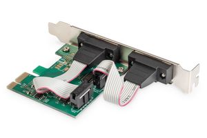 Digitus DS-30000-1 2 poorten Seriële interfacekaart PCIe