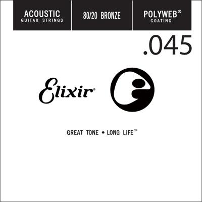 Elixir 13145 Polyweb Bronze Acoustic .045 Losse Snaar