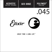 Elixir 13145 Polyweb Bronze Acoustic .045 Losse Snaar