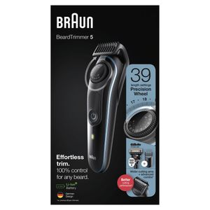 Braun BeardTrimmer 5 Baardtrimmer 5 BT5340, Baardtrimmer Voor Mannen, Haartrimmer, Voor Gezicht