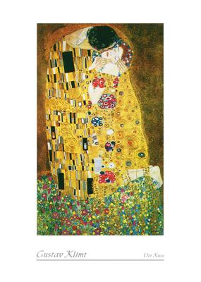Kunstdruk Gustav Klimt - Der Kuss 50x70cm