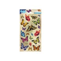Totum Stickervel glitter - vlinders Totum Stickervel glitter - vlinders