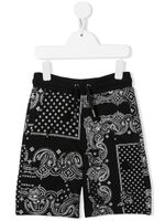 Givenchy Kids bermuda à imprimé bandana - Noir