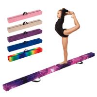 2,1M Zweedse Balk Gymnastiek Training Opvouwbaar Duurzaam Fitness Paars Ster
