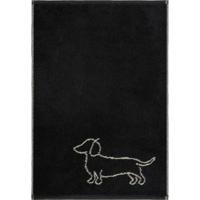 Cawö Cawo We love Dogs gemustert 6248 Handdoek 50x100 schwarz/beige
