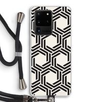 Geometrisch patroon: Samsung Galaxy S20 Ultra Transparant Hoesje met koord