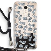 Poezen: Xiaomi Redmi 5 Transparant Hoesje met koord