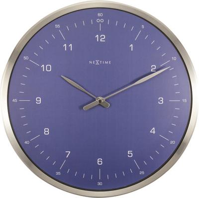 NeXtime ne-3243bl wandklok 60 minutes ø33 metaal blauw