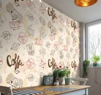 Koffie patroon fotobehang