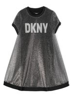 Dkny Kids robe à logo imprimé - Gris - thumbnail