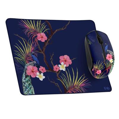 Gaming Muis en Mat T'NB TROPIC Donkerblauw