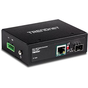 Trendnet TI-PF11SFP netwerk media converter 2000 Mbit/s 0,56 nm Zwart