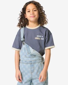 HEMA Kinder T-shirt Tekst Grijs (grijs)